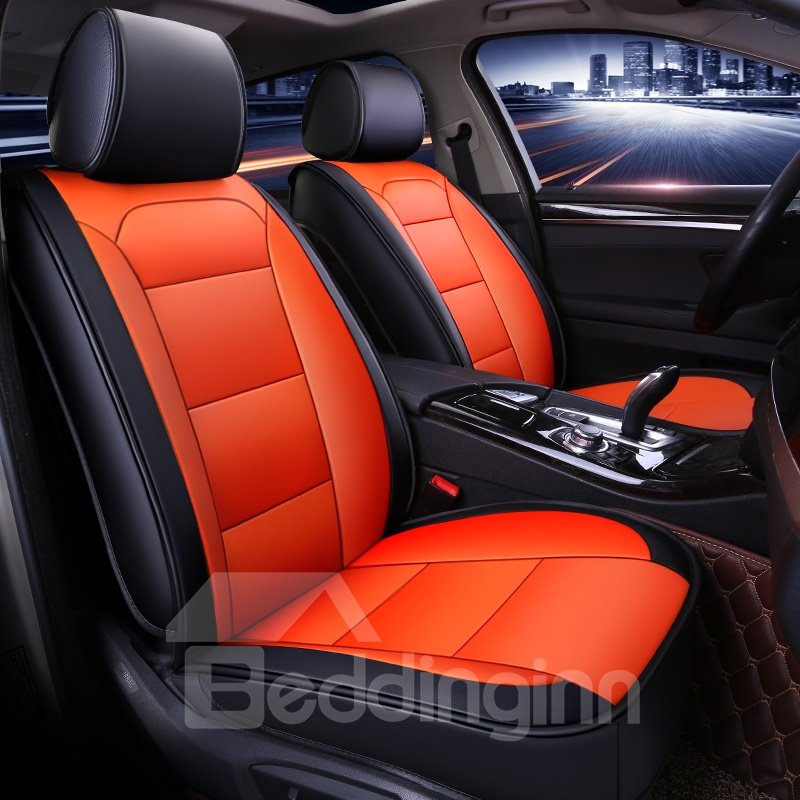 Car Seat Covers Universal Fit Full Set Car Seat Protectors Car Seat Accessories Faux Leatherette Automotive Vehicle Cushion Cover for Cars SUV Pick-up Truck Universal Fit Set