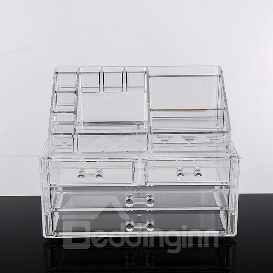 Firm 23.9*15.5*18.8cm Environment Friendly Acrylic Material Cosmetic Storage Box
