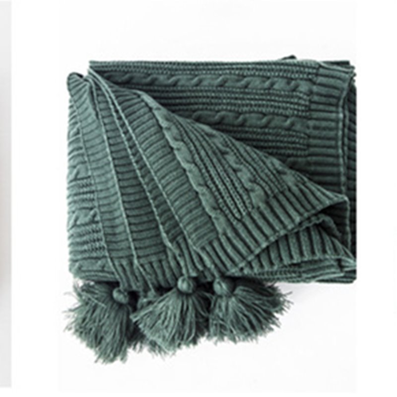 Chanasya Textured Knitted Super Soft Throw Blanket with Tassels Cozy Plush Lightweight Fluffy Woven Blanket for Bed Sofa Chair Couch Cover Living Bed Room Acrylic Red Throw Blanket (50x65 Inches) Red