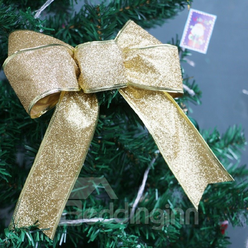 Lazos de cinta navideña para decoración de árboles y fiestas