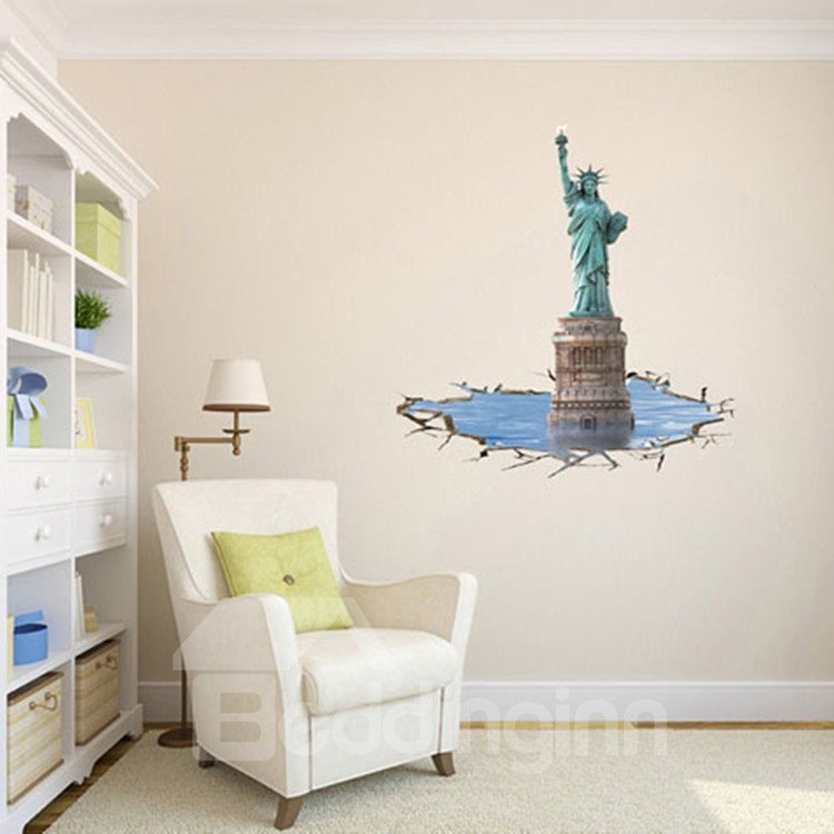 Amazing 3D Statue of Liberty Wall Sticker