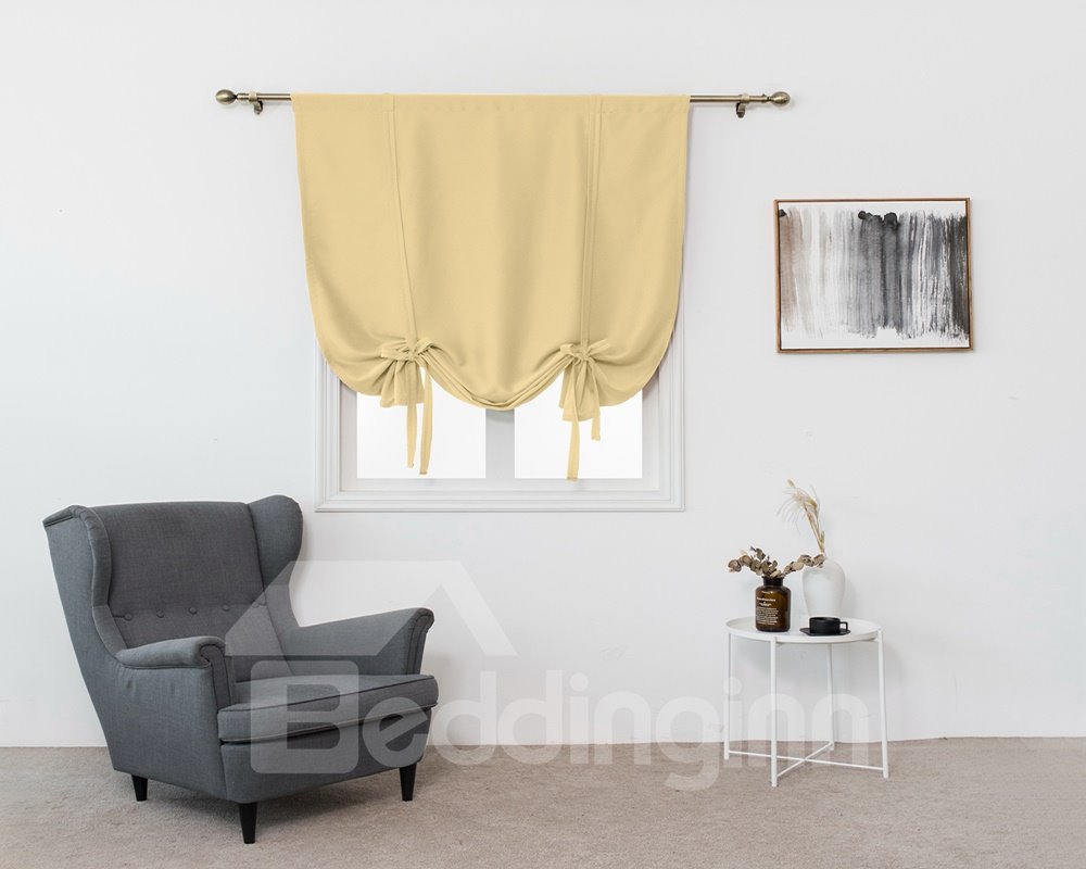 Plain Style Pure Color Shade Different Length Window Shade
