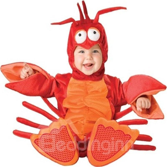 Little Lobster Shaped Polyester Red Baby Costume