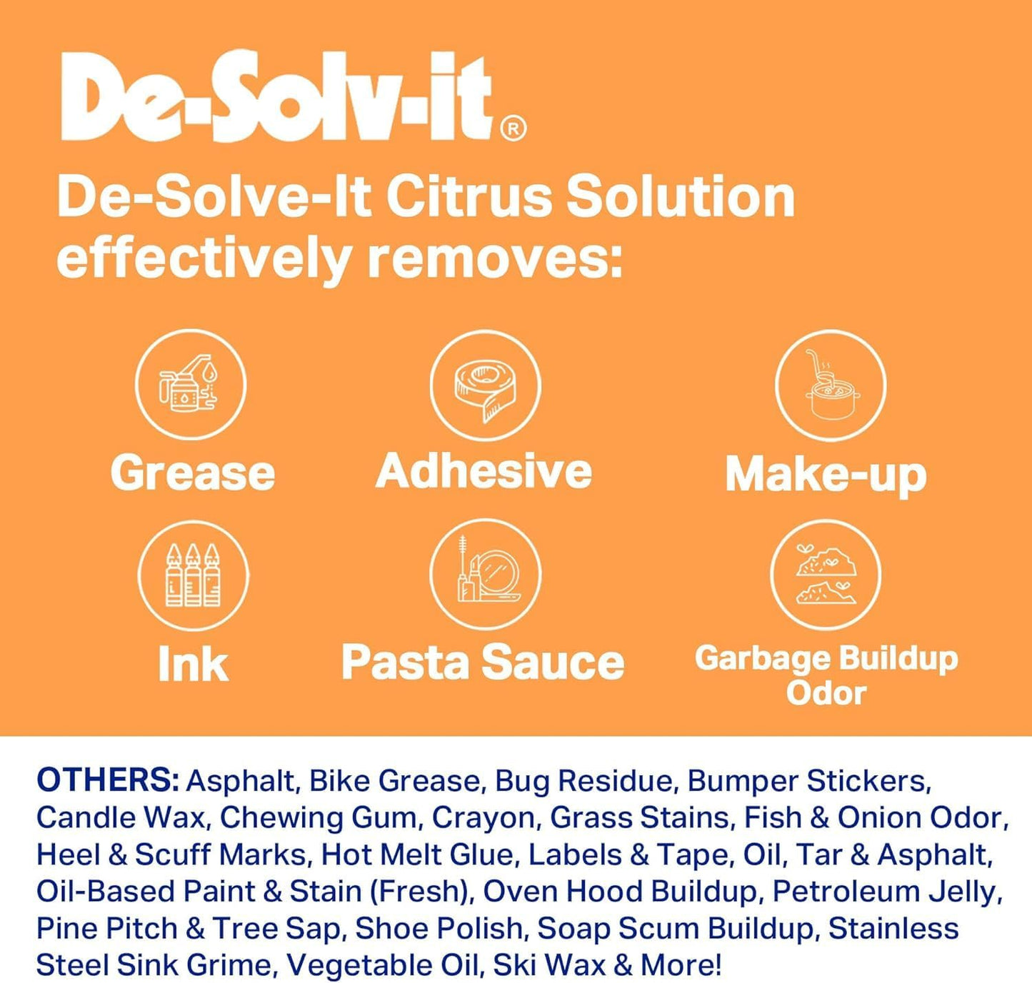 De-Solv-it! 10362 Orange Sol Citrus Solution Container, 1 Gallon 1-Pack Brand: De-Solv-it