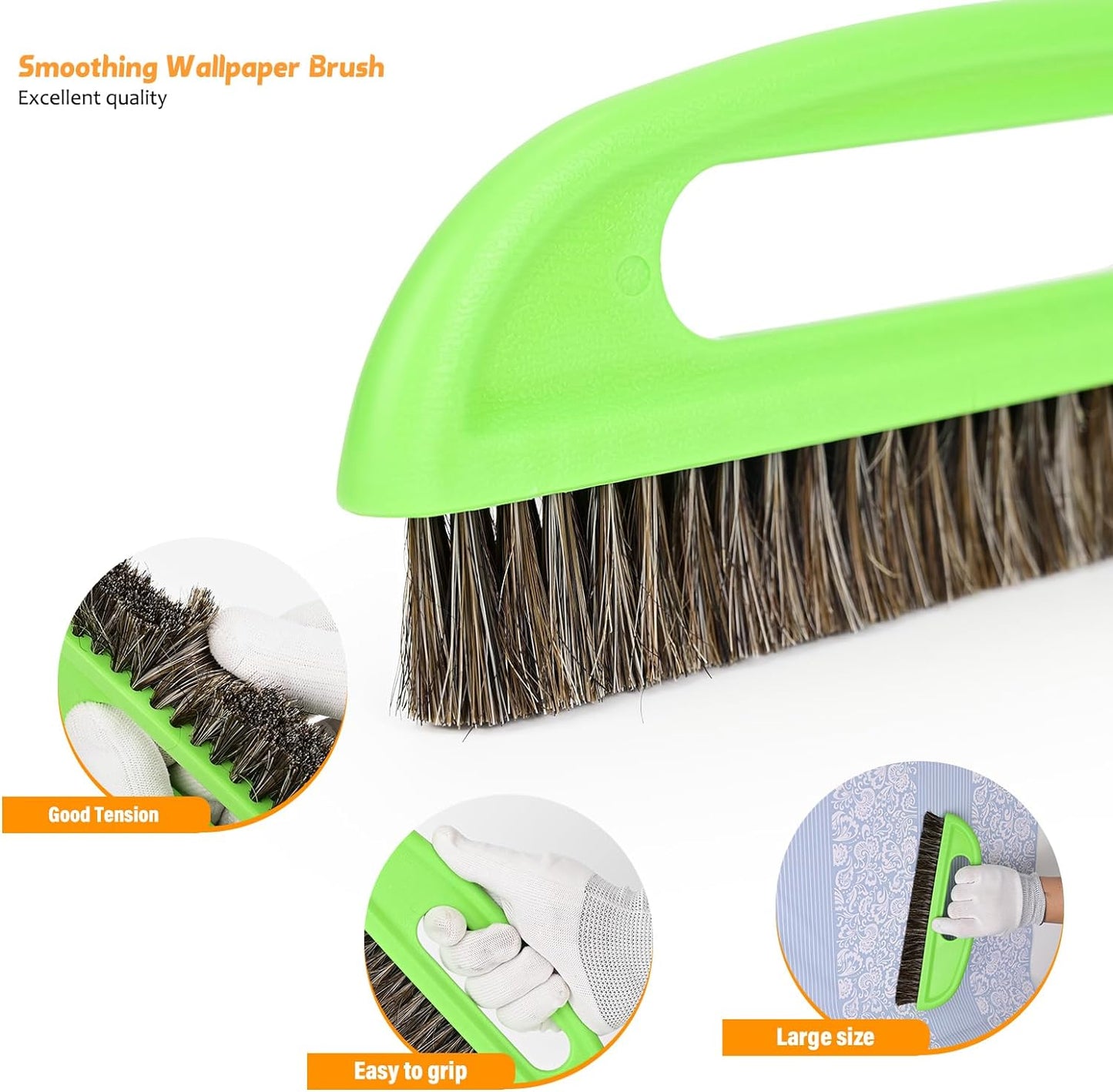 EHDIS Wallpaper Smoothing Tool Kit Wallpaper Smoothing Brush Large Wallpaper Squeegee for Applying Peel and Stick Wallpaper, Vinyl Backsplash Tile,Smoothing Wallcovering