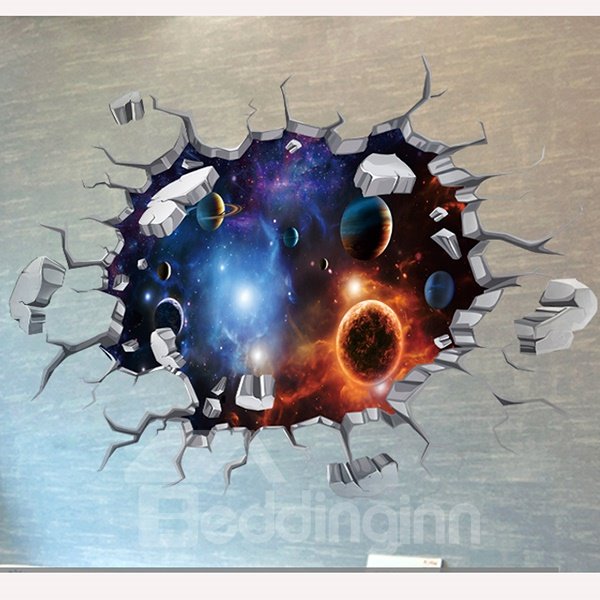 Creative Waterproof Brook and Tree 3D Wall Sticker