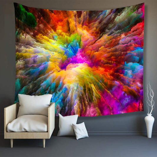 3D Colorful World Wall Tapestries Home Decoration Wall Decorations Bedspread Bed Cover Table Cloth Curtain