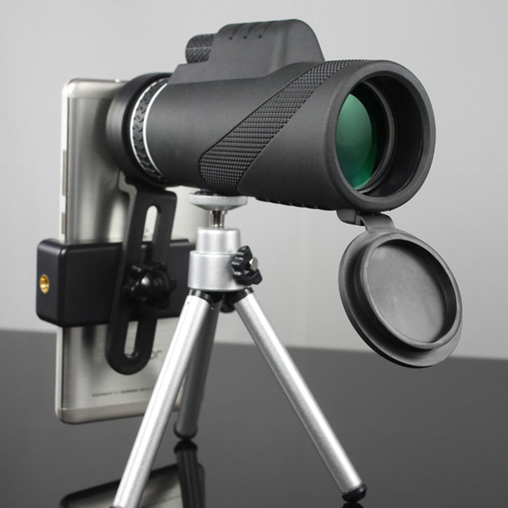 Telescopios Telescopio único 40X60 con teléfono móvil para Tomar fotografías de Mini Gafas de visión Nocturna HD de Alta Potencia para niños portátiles al Aire Libre