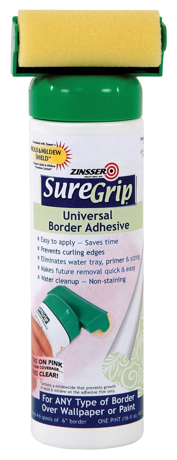 Rust-Oleum Zinsser 2876 SureGrip Universal Border Adhesive, 16 oz