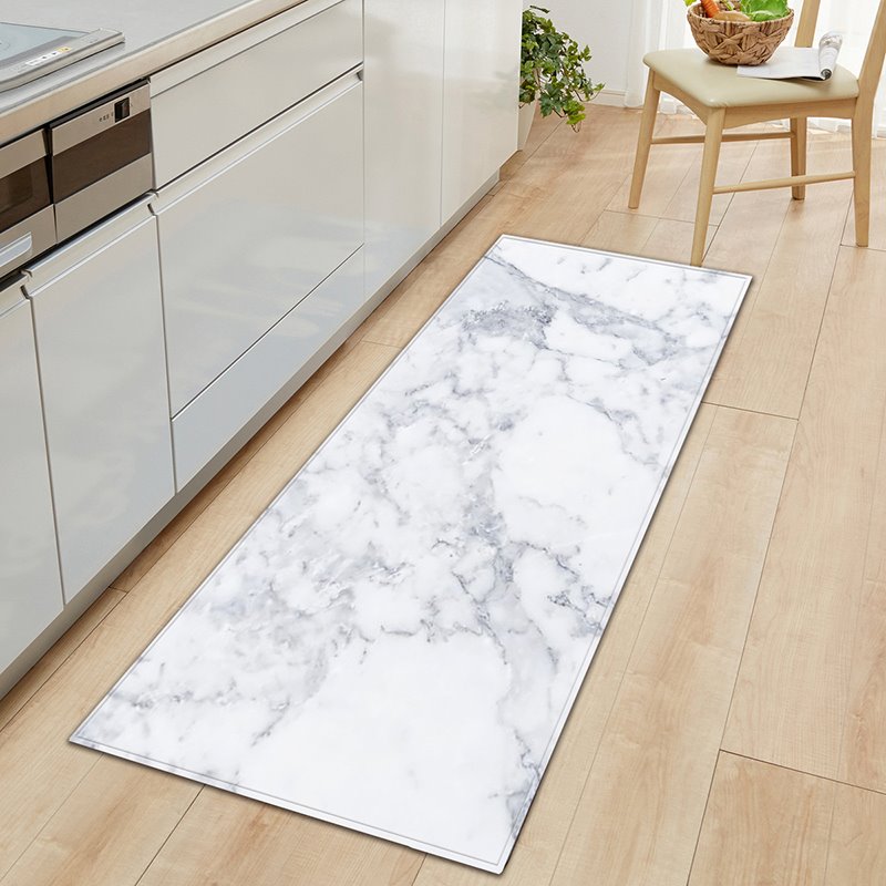 Felpudo de mármol para puerta de cocina, alfombra antideslizante para galería, pasillo, Pedestal, decoración del hogar y el baño
