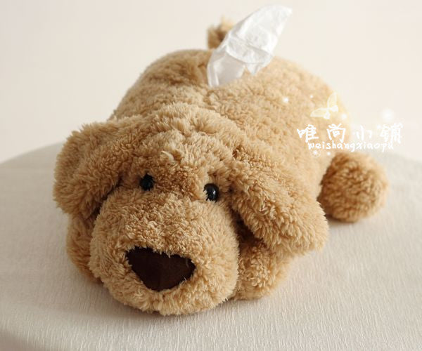 Creative Car Plush Dogs - plush car tissue box