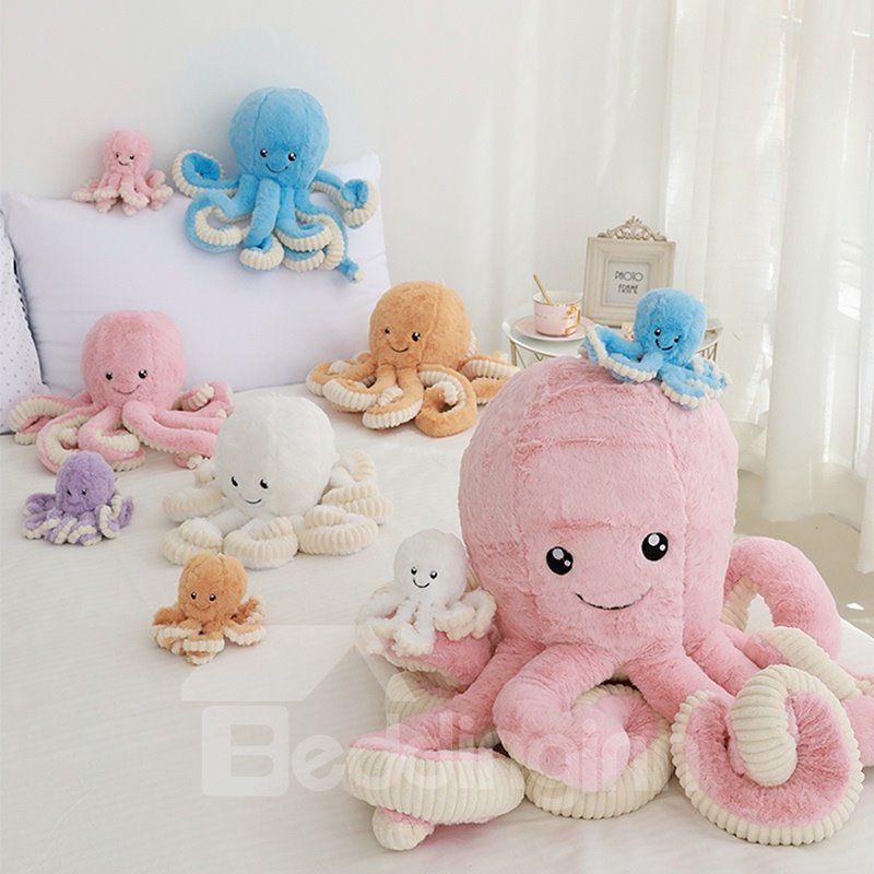 Super Cute And Skin-friendly Smiling Octopus Cotton Sleep Baby Pillow