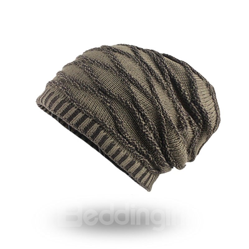 Winter Plus Velvet Warm Rhombus Head Men's Outdoor Hat ?