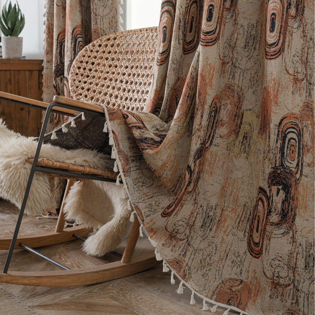 Microfiber Jacaquard Blackout Curtains - window curtain