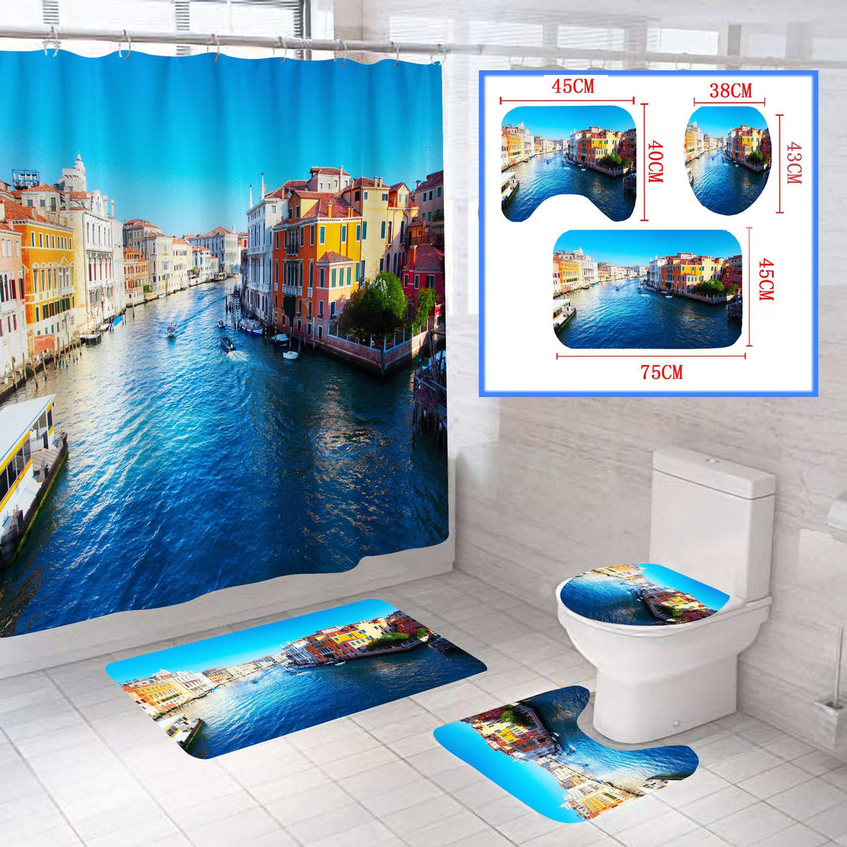 Spectacular Architecture Print Bathroom - shower curtain