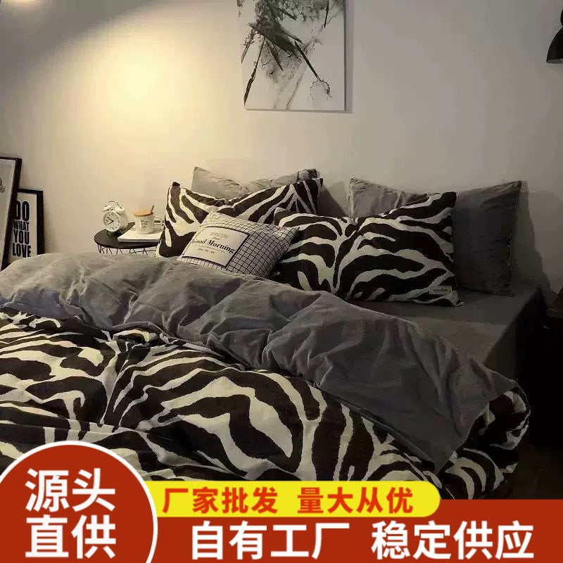 zebra stripe bedding set