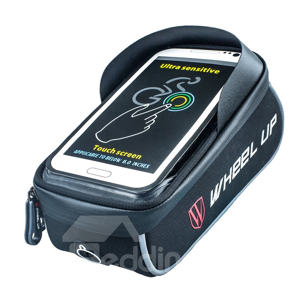 Bolsa de tubo superior con cremallera impermeable y diseño reflectante rectangular de PVC