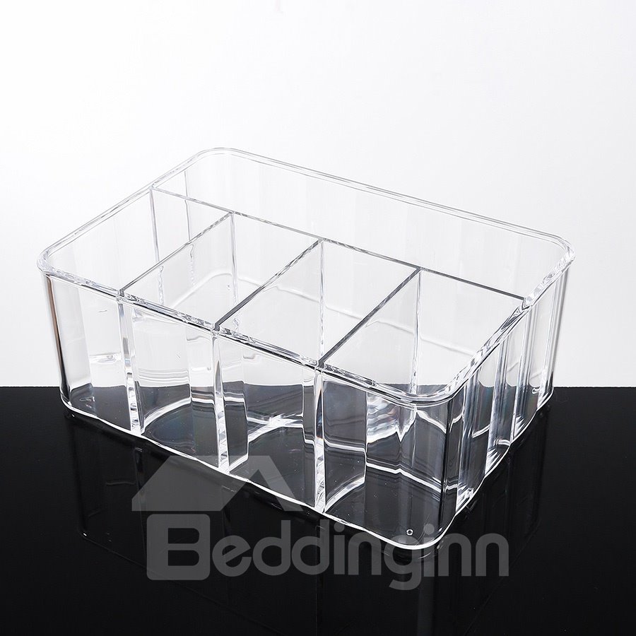 Caja de almacenamiento cosmética favorable al medio ambiente material de acrílico firme los 25.6*18.0*10.0cm