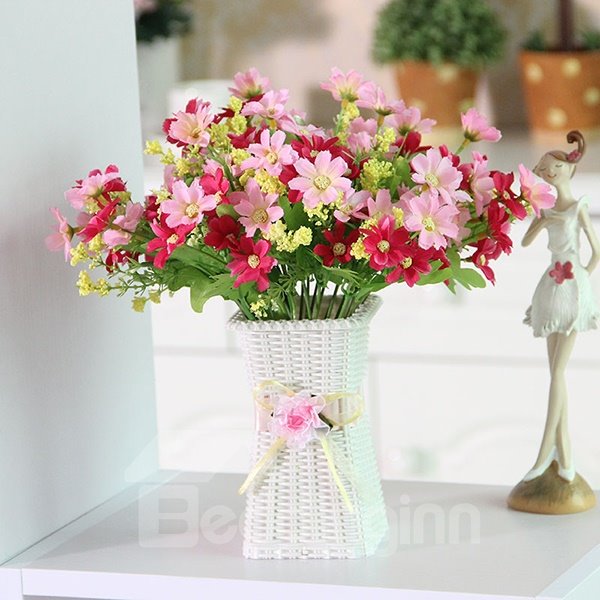 Pretty Artificial Flowers Daisy Table Flower Set