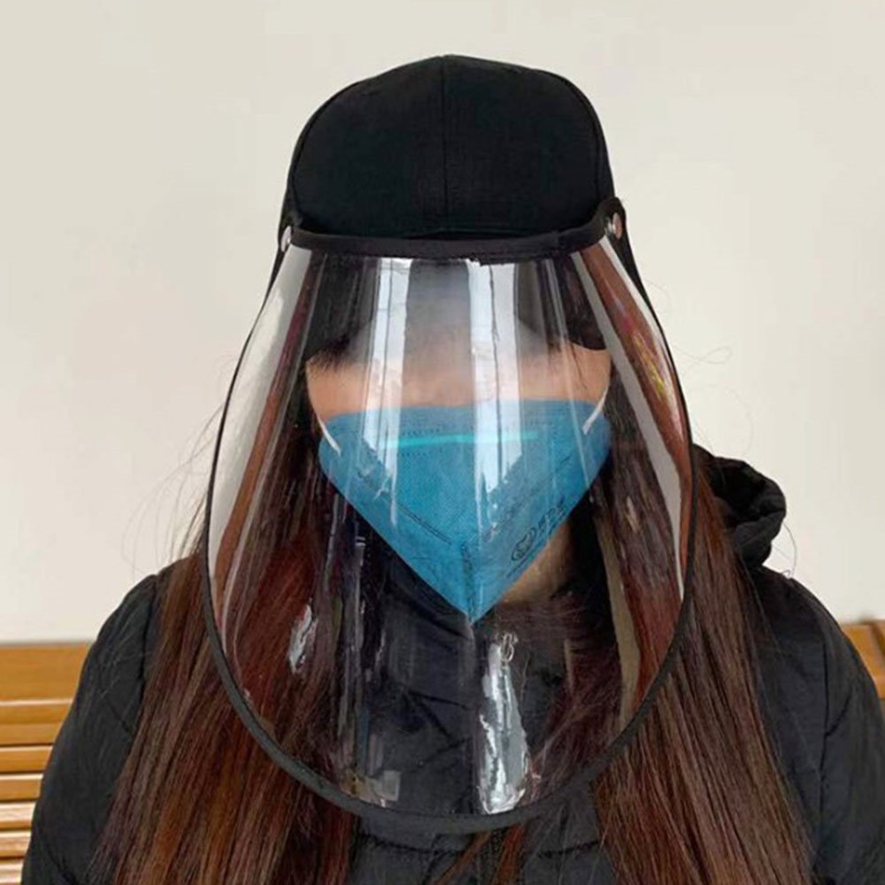 Abnehmbarer Schutzhut, Anti-Tröpfchen-Hut, Baseball-Mütze, Gesichtsschutz, Sonnenschutz