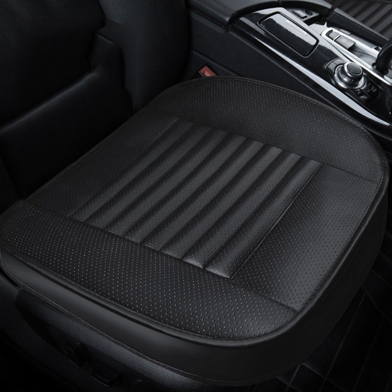 Car Seat Cushion, 2PC Breathable Car Interior Seat Cover Cushion Pad Mat for Auto Supplies Office Chair with Durable PU Leather