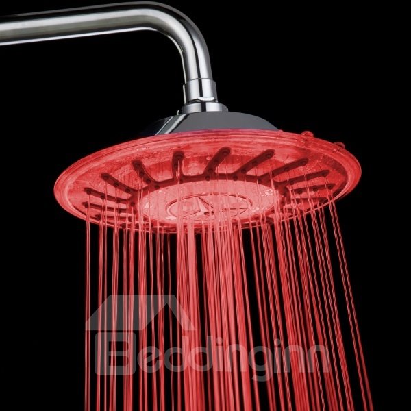 Colorful Temperature Control LED Changing Color Shower Head faucet