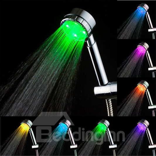 Multicolor Bathroom 7 Colors Automatic Gradual Changing Water Glow LED Light Shower Head