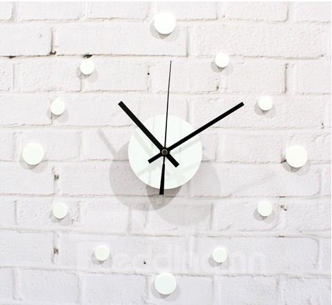 Reloj de pared de puntos redondos DTY de estilo simple
