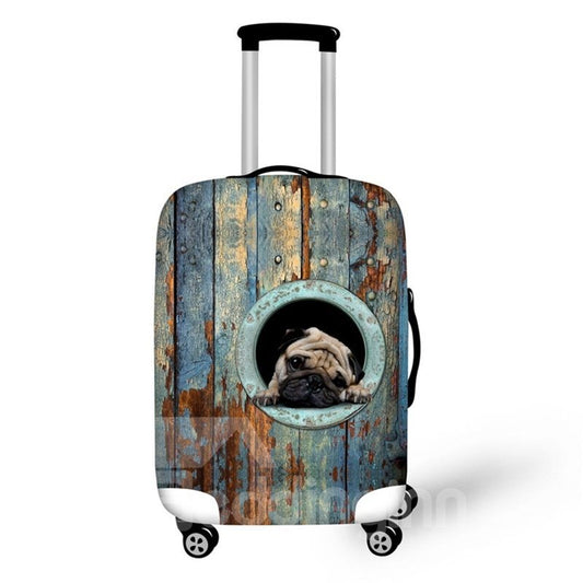 3D Boring Dog Animals Pattern Waterproof Suitcase Protector for 19 20 21