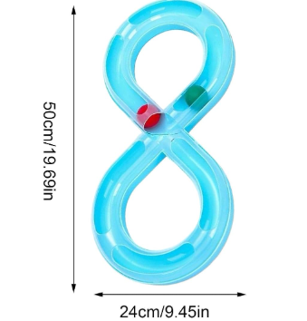 Cat Track Toy Figure-8 Shaped Interactive Enrichment Activity with Ball