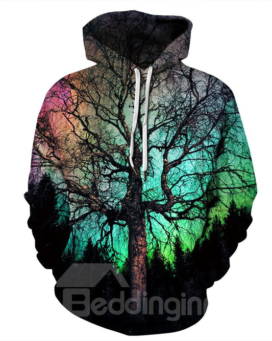 Cool Design Vivid Color Pullover Casual Style 3D Painted Hoodie
