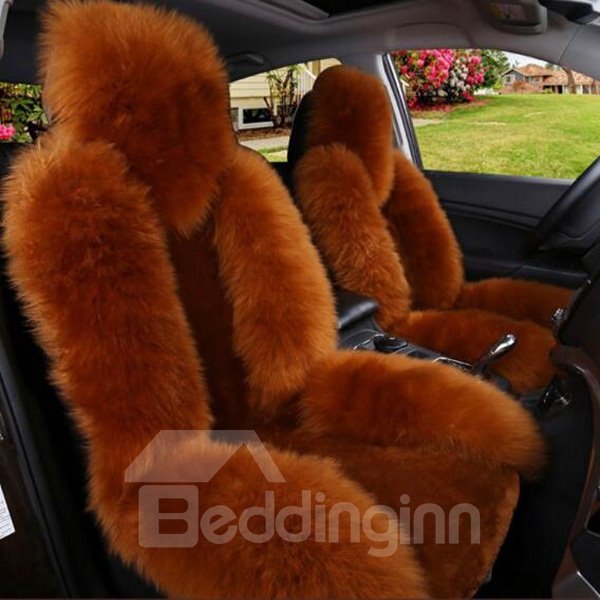 Luxurious And Durable Lambswool Material Super Cozy Universal Car Seat Cover