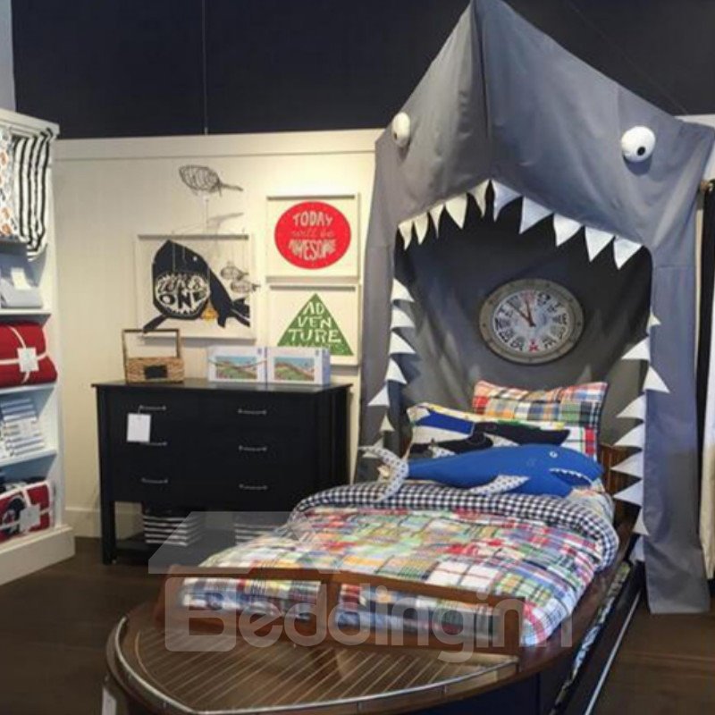 Shark Shaped Dome Polyester Hanging Mosquito Bed Nets/Canopy