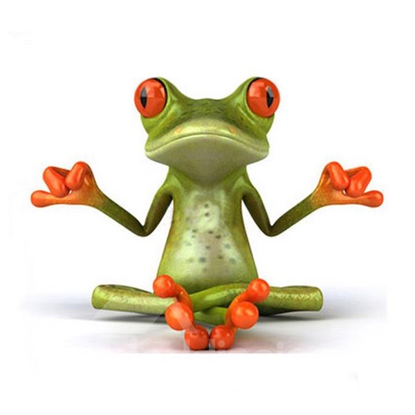 The Yoga Frog Style Car Sticker