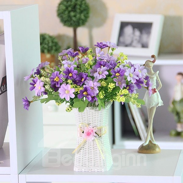 Pretty Artificial Flowers Daisy Table Flower Set