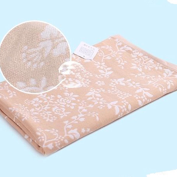 Toalla de baño de secado rápido de dos niveles de puro algodón