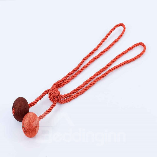 Decorative Polyester 1 Pair of 2-Ball Curtain Tie Backs