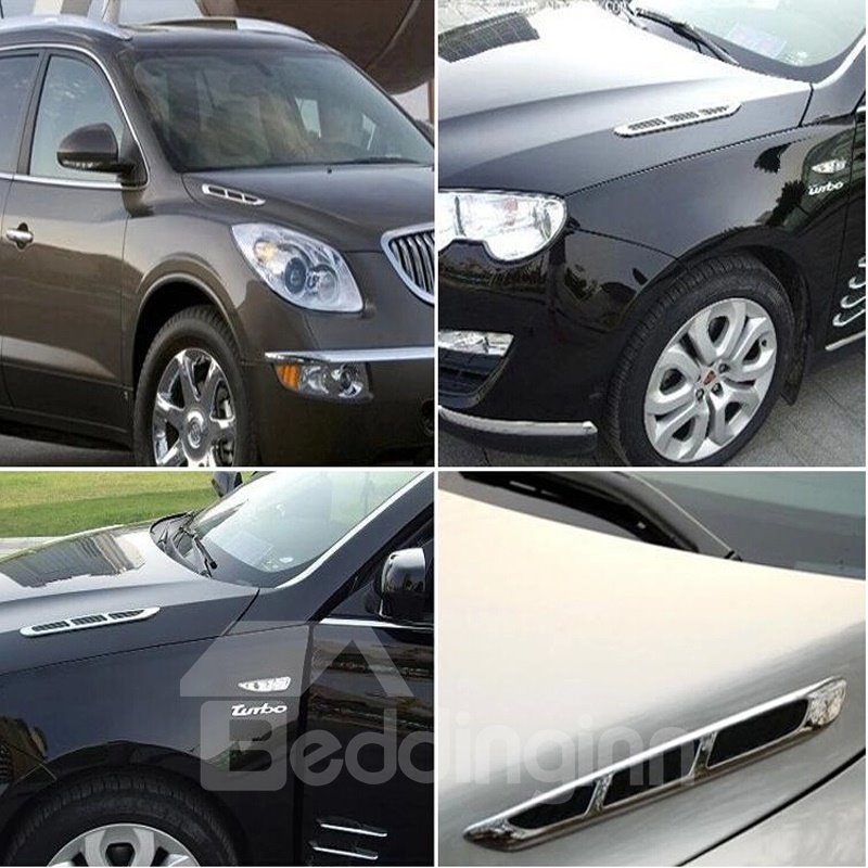 Decoración creativa universal para coche con diseño de salida frontal y lateral realista y genial