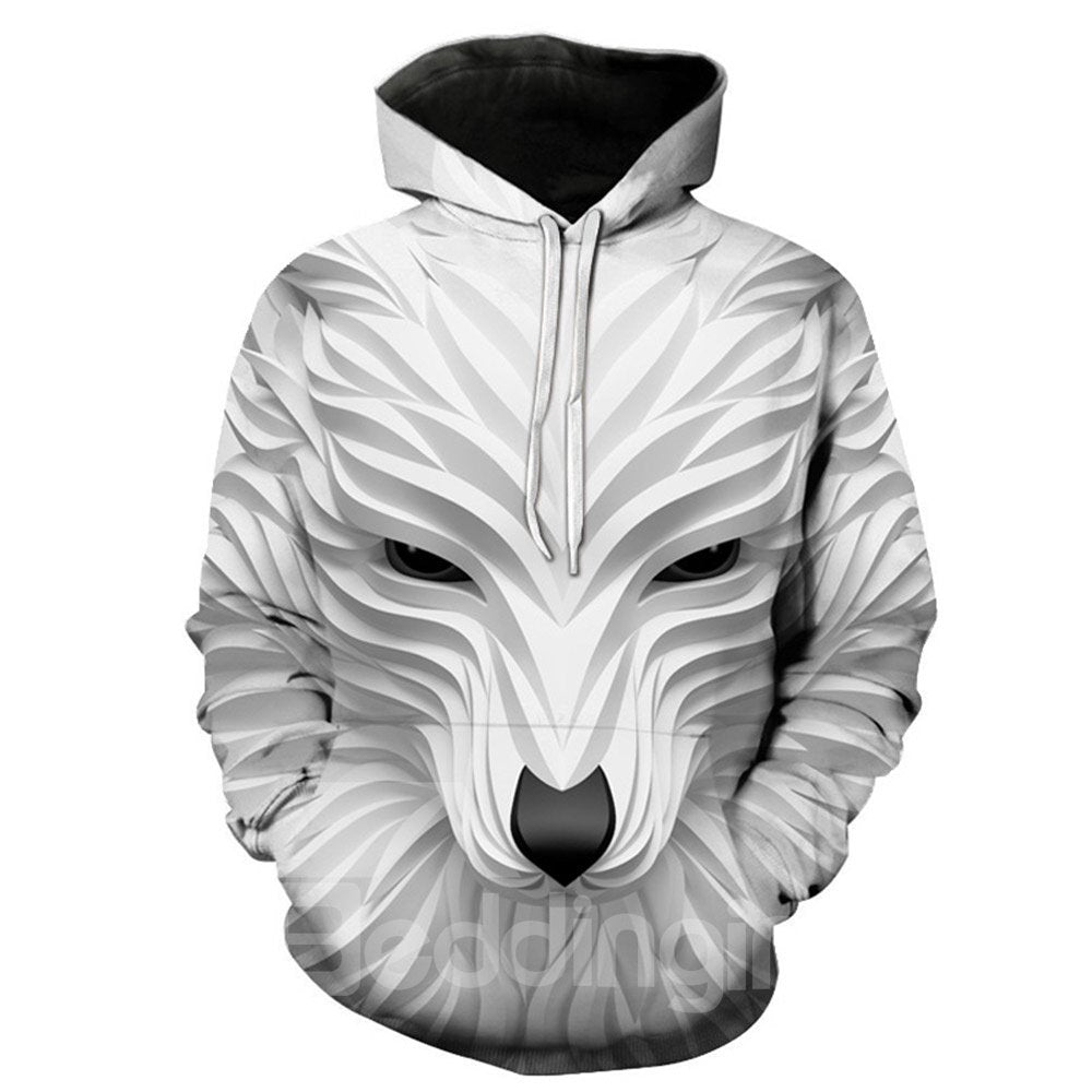 Beddinginn Print Color Block Pullover Thick Casual Men's Hoodies