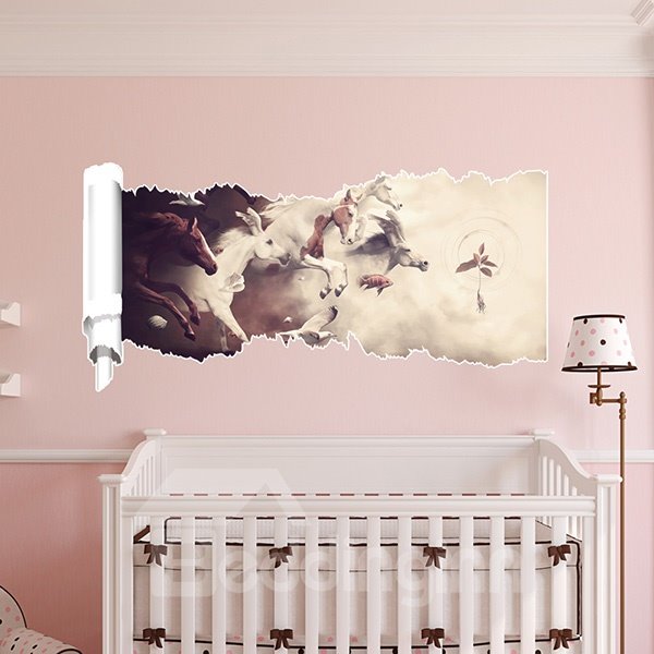 New Arrival Running Horse 3D Wall Stickers