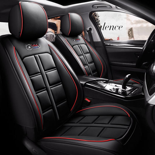 360¡ã Full Enclosure Design Skin-Friendly Leather Wear-Resistant And Durable Three-Dimensional Fullness Airbag Compatible 5-Seater Universal Fit Seat Covers