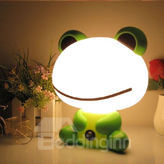 Lámpara de noche de ahorro de energía con forma de rana linda