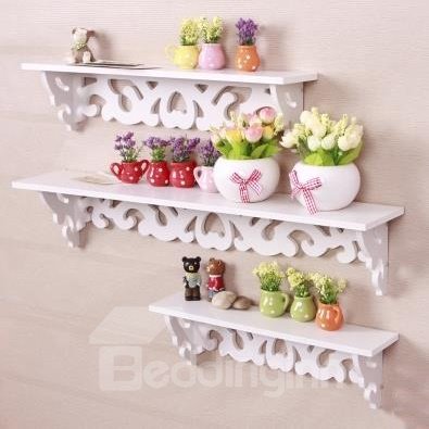 European Style Pine Particle Templet Wall Shelves