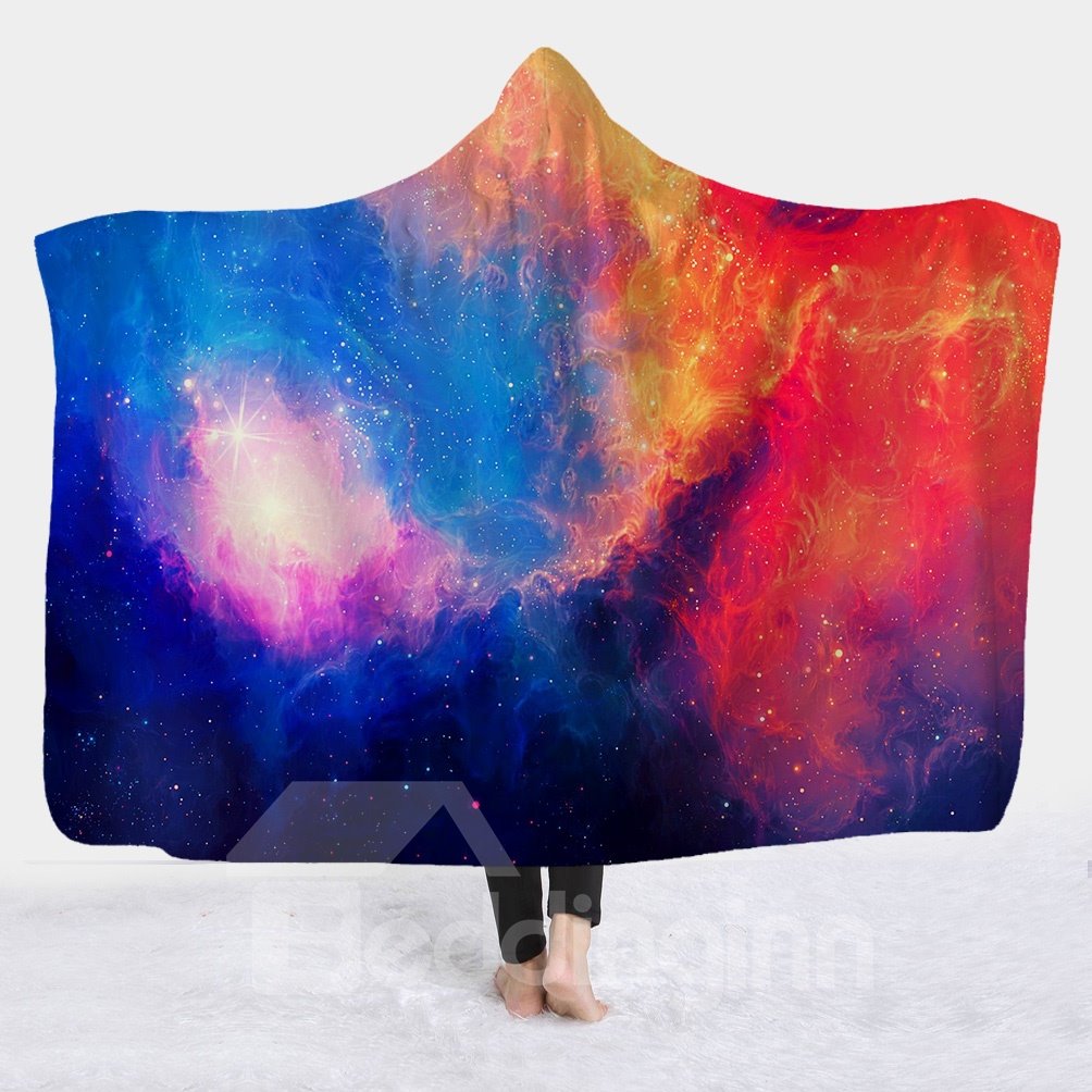 Nebulosa Galaxy Impresión 3D Mantas estrelladas Calentamiento para invierno/otoño/primavera 