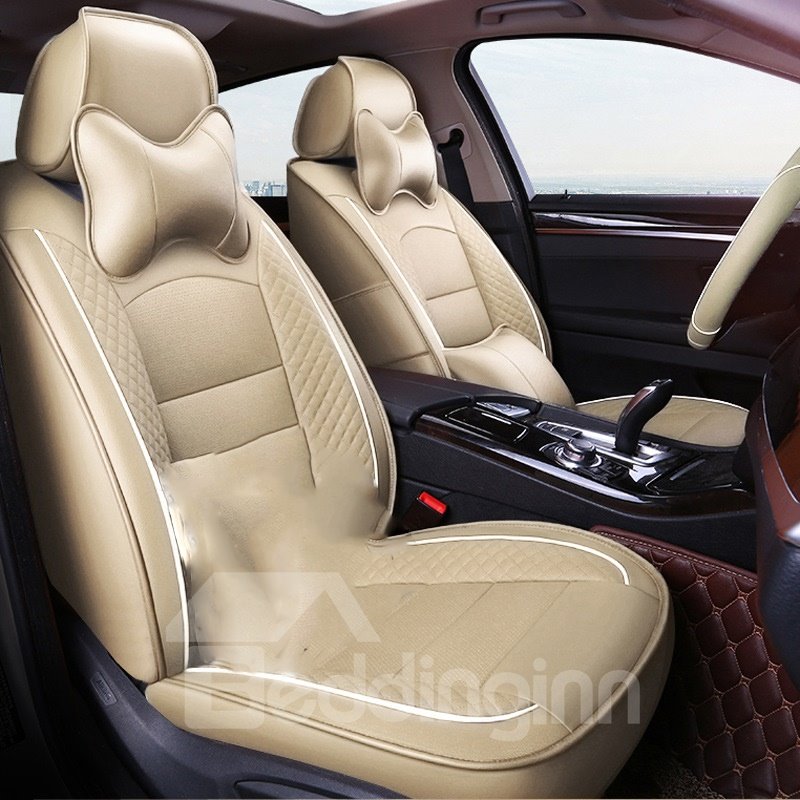 Schlichtes Muster, einfacher Stil, individueller Autositzbezug aus echtem Leder