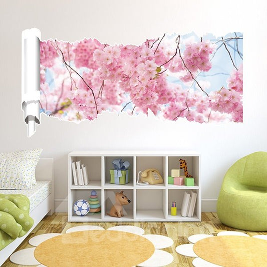 wholesale pegatinas de pared 3d hermosas de sakura 