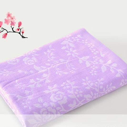 Toalla de baño de secado rápido de dos niveles de puro algodón