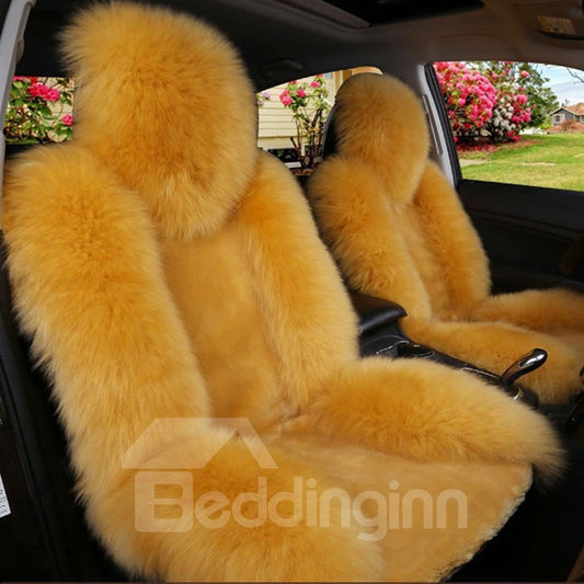 Auto Interior Accessories Handmade Extravagant Color Brilliancy Warm Plush Single-seat Universal Fit for Auto Truck Van SUV