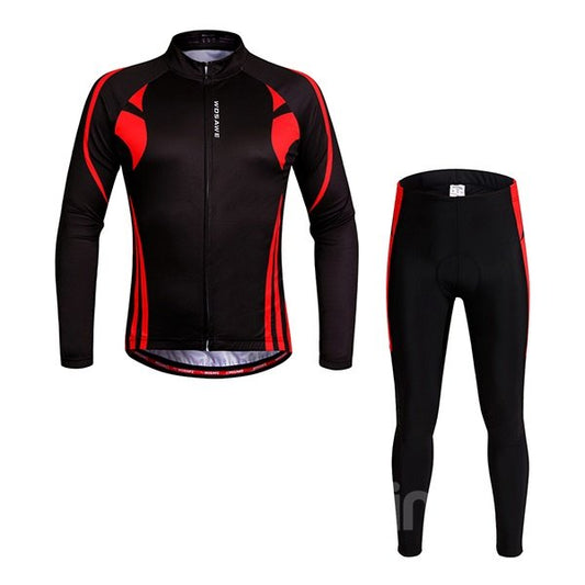 Traje de ciclismo térmico para hombre Conjunto de pantalones cortos acolchados 3D Ropa de ciclismo 