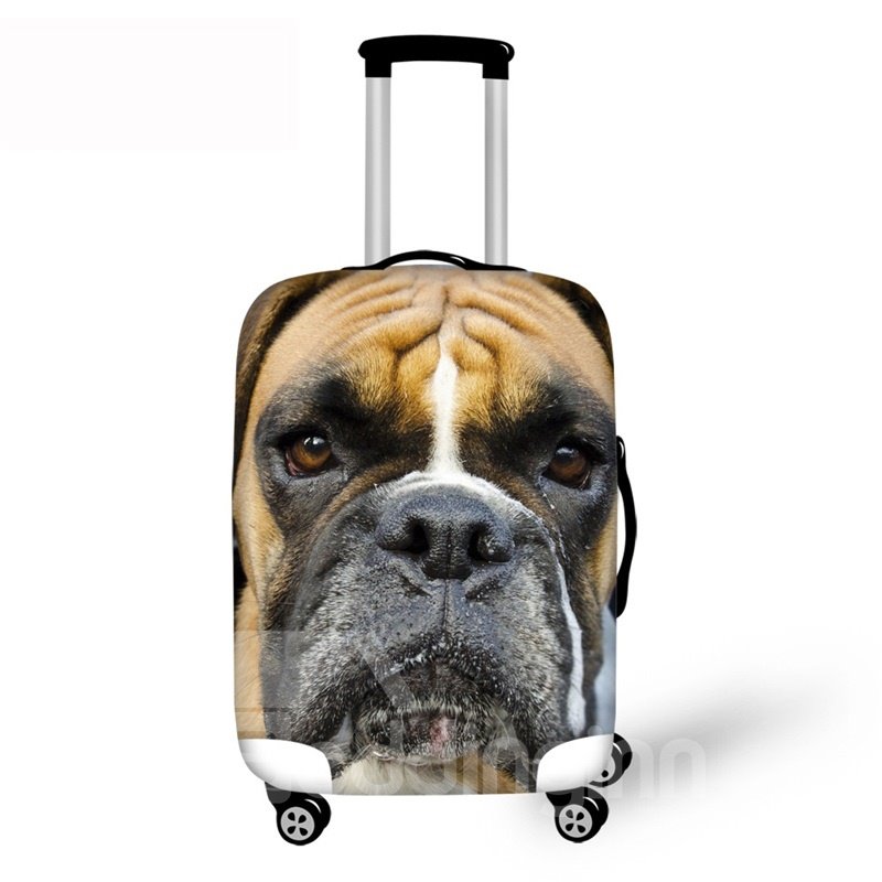 Protector de cubierta de equipaje impermeable con patrón de animales de perro 3D 19 20 21